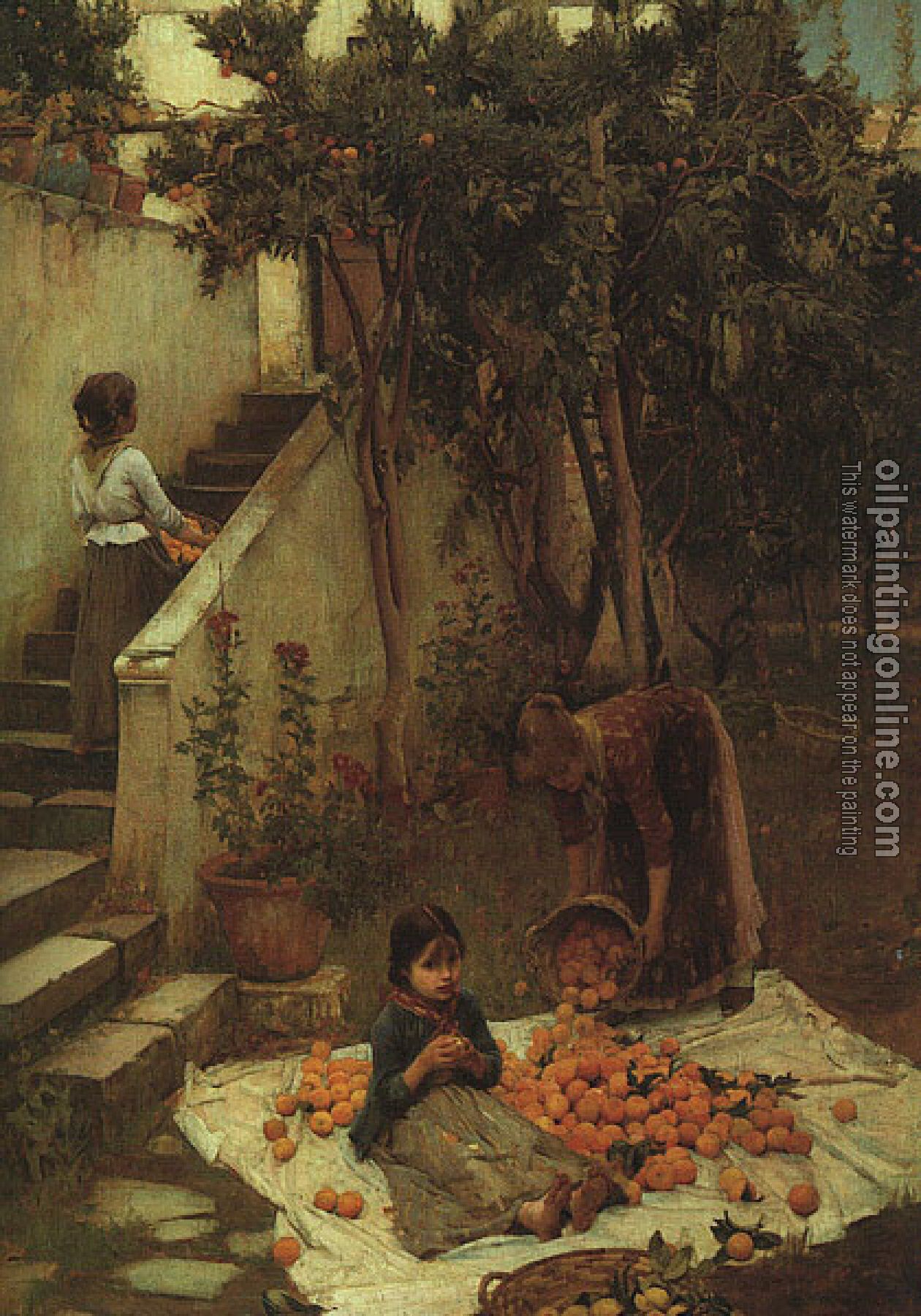 Waterhouse, John William - The Orange Gatherers